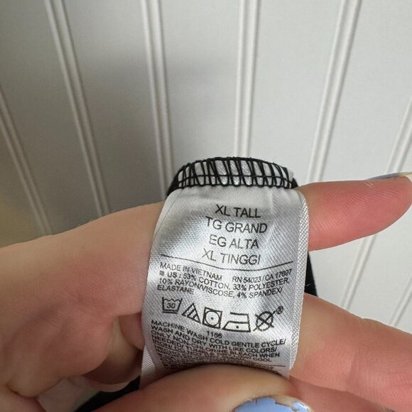 Old Navy black ribbed knit sleeveless jumpsuit size XL tall H46 - Picture 4 of 6